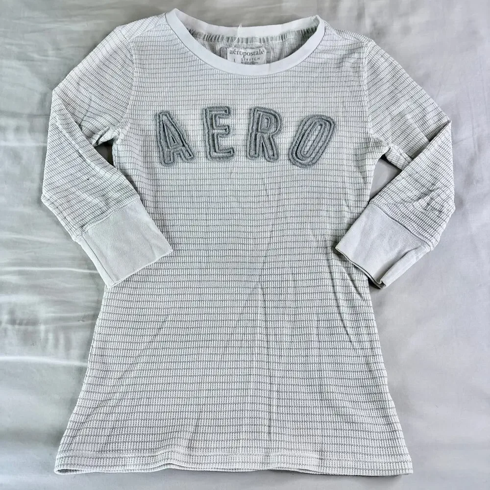 Aeropostale Y2K Striped Tee Shirt Large